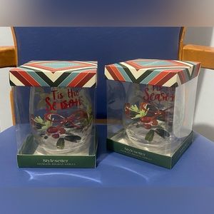 New Stylesetter stemless Holiday goblets